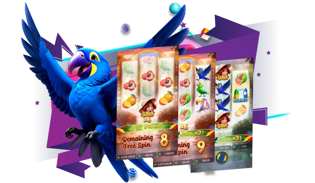 สัญลักษณ์และอัตราการจ่ายเงินในเกม Wings of lguazu